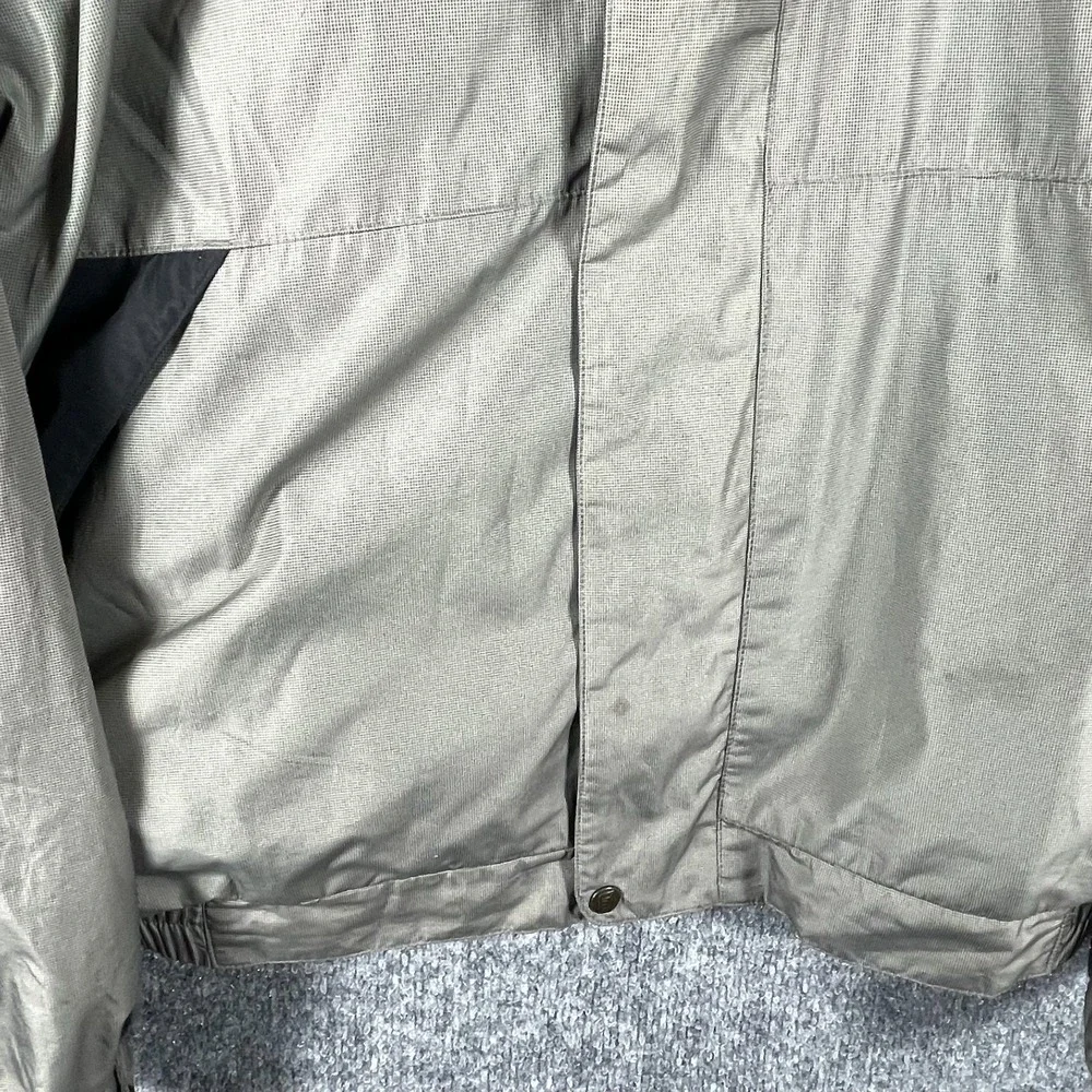 Footjoy Jacket Mens XL Gray Black Full Zip Lined Golf Wind Water Proof‎ Dryjoys